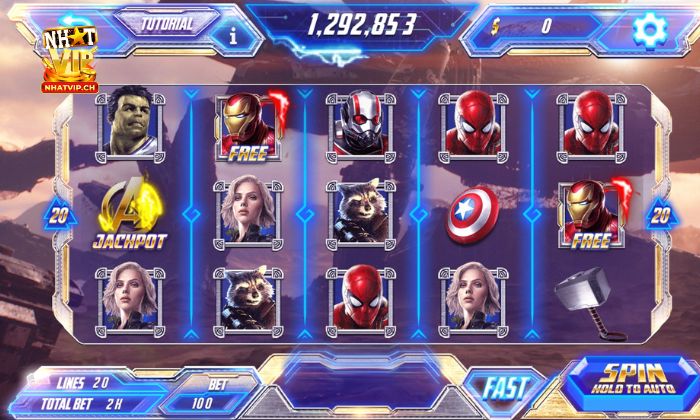 Hệ thống siêu anh hùng tại Avengers Nhatvip vô cùng phong phú