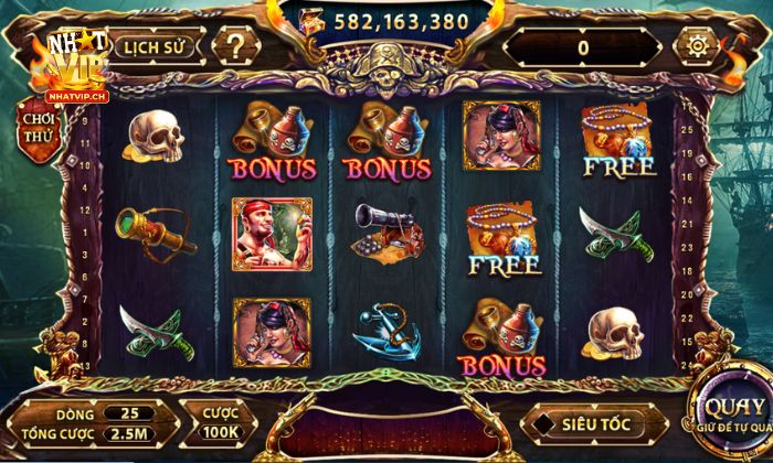 Hướng dẫn cách chơi Pirate King tại Nhatvip dễ hiểu nhất 