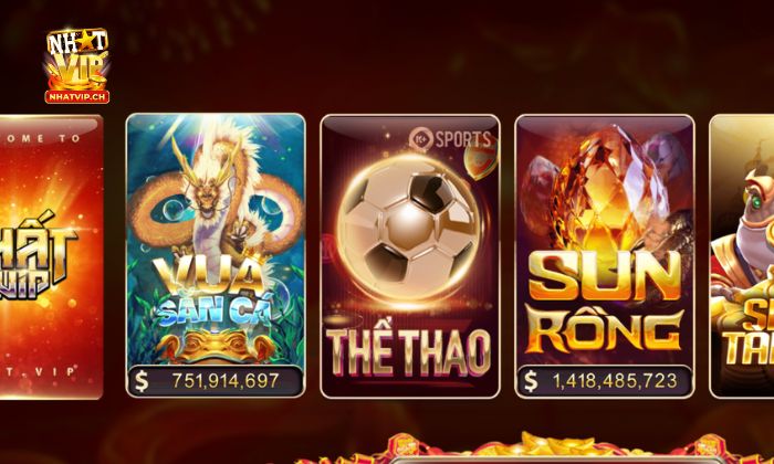 Thể thao Nhatvip cung cấp các sảnh cá cược thể thao đỉnh cao