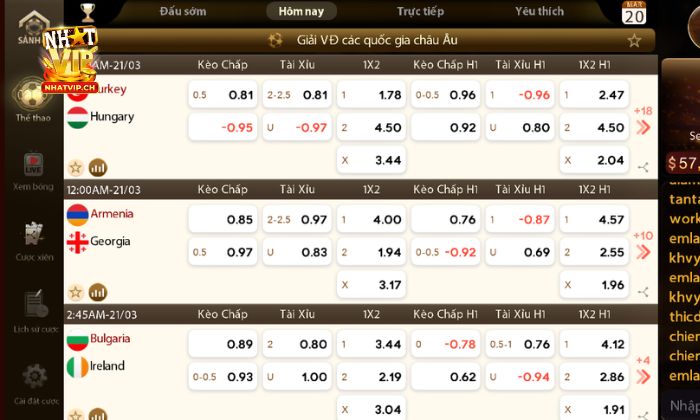 Nhatvip là ứng dụng cá cược trực tuyến thuộc sự quản lý của tập đoàn Suncity