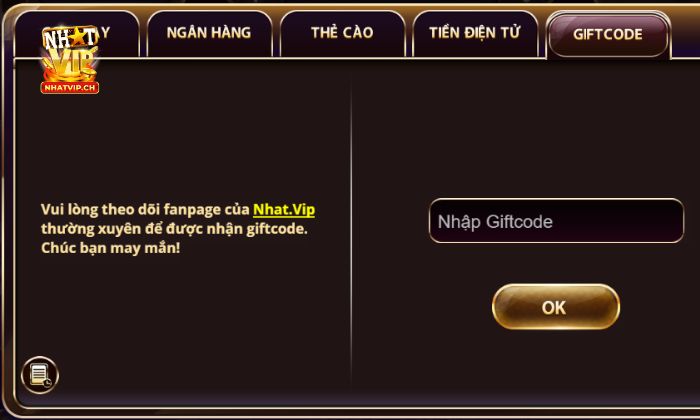 Giftcode tràn ngập cho anh em Nhatvip