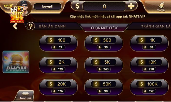 Nắm chắc luật chơi Phỏm Nhatvip để tự tin đặt cược